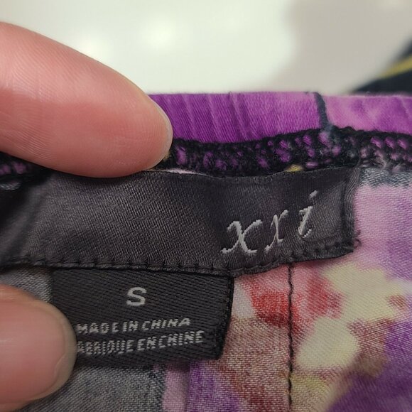 Forever 21 Dress Juniors Small Black Floral Print Mini Strapless Cotton Blend - Picture 10 of 12